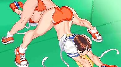 Sakura's Sweaty Exercise Session with Shirtless BingoTarte