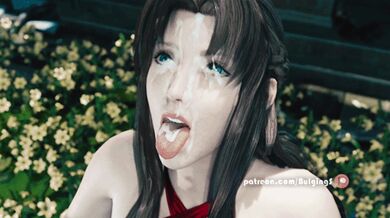 [FF7] Ifalna's Bulging Tits and Squirting Clit