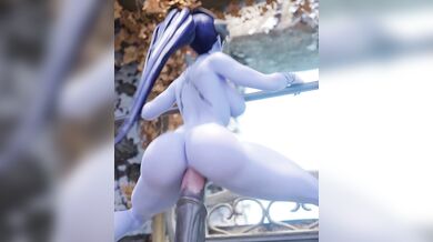 Widowmaker's Huge Dildo Torture Chamber!