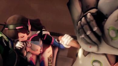 Super Cute D.Va Pleases the Overwatch Boys with Her Sexy Games, Plus a Fun Mystery to Solve!