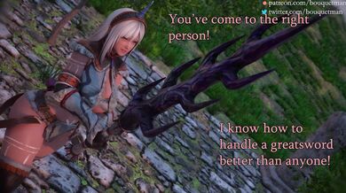 Fucking Huge Sword Teaches the Art of Flower Arranging with Bouquetman