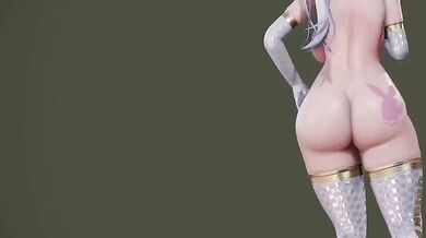 [MMD] Weak-sounding HAKU in a White Suit - Bon bon chocolat Hardcore Remix