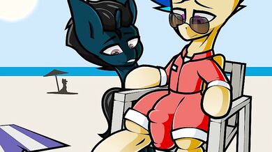 Beached Blonde Bimbo Gets Fucked By A Giant Tarantula On The Sandy Shores Of Hentai Island