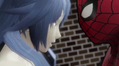 Lucina Gets a Webbing from Spider-Man