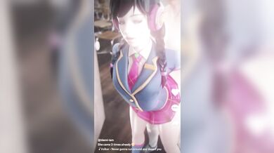 D.va Banged Hard in the Hallway [Idemi]