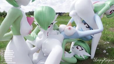 Gardevoir's Futa Orgy of Five!