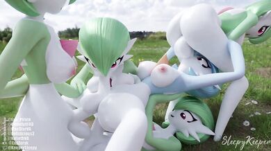 Gardevoir's Futa Orgy of Five!