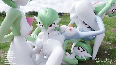 Gardevoir's Futa Orgy of Five!