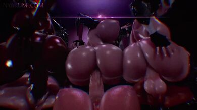 Horny Futas Get Together for a Wild Night of Sexual Fun!