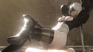 Slutty Cyborg Seduces with Thigh Action in 'Crossed Legs Grinding'