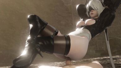 Slutty Cyborg Seduces with Thigh Action in 'Crossed Legs Grinding'