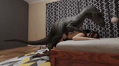 Tifa's Raptor Rape Adventure (vaginal + anal)