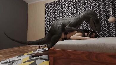 Tifa's Raptor Rape Adventure (vaginal + anal)