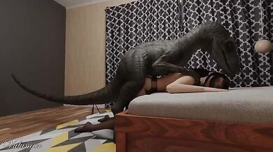 Tifa's Raptor Rape Adventure (vaginal + anal)