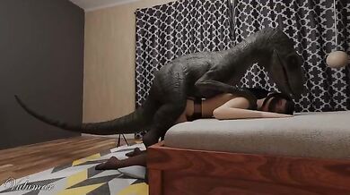 Tifa's Raptor Rape Adventure (vaginal + anal)