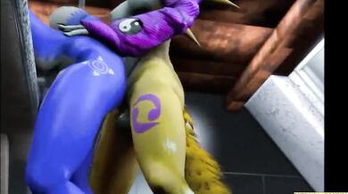 Nervous Futa Renamon Taken by Foxy Starfox in Futanari Nava-RISM