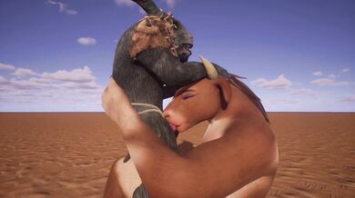 Monster Fucks Tali in Hentai Porn Video