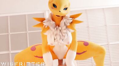 Wigfrid's Revengeful Ride on Renamon's Tight Twat