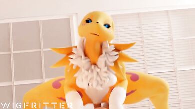 Wigfrid's Revengeful Ride on Renamon's Tight Twat
