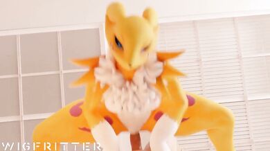 Wigfrid's Revengeful Ride on Renamon's Tight Twat