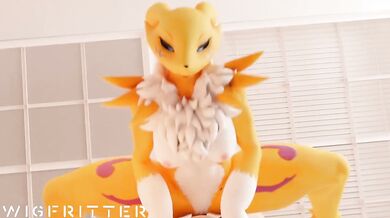Wigfrid's Revengeful Ride on Renamon's Tight Twat