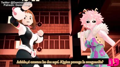 Mina y Ochaco contra Nomus en Español