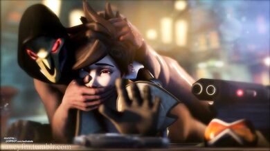 Reaper Anally Ravages Tracer's Tight Asshole - Saucyfm