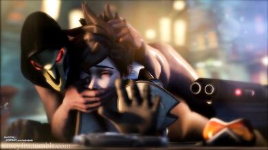 Reaper Anally Ravages Tracer's Tight Asshole - Saucyfm