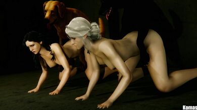 Yennefer and Ciri's Twin Puppy Pounders