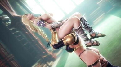 Sexy Busty Babes Ivy and Sophitia Get Nasty in the Sack