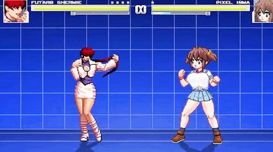 Futa Shermie's Anal Desires Fulfilled by Innocent Pixel and Sexy Lumina