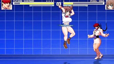 Futa Shermie's Anal Desires Fulfilled by Innocent Pixel and Sexy Lumina