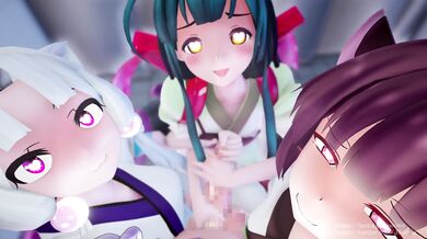 Jaxmmd's Three-Way Sisters' Hand Job Orgy