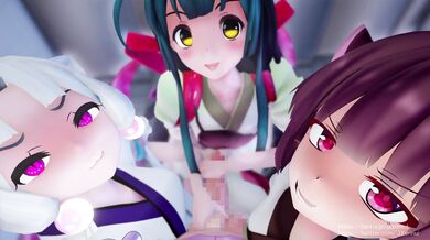 Jaxmmd's Three-Way Sisters' Hand Job Orgy