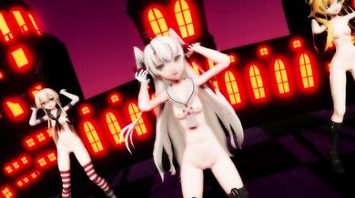Lesbian Pussy Licking Orgy Featuring Shimakaze, Amatsukaze and Abukuma on Halloween Night [HD 1080p]