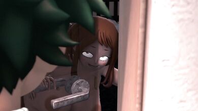 Eshu-chan's Perverted Fantasy: Himiko Toga and Ochako Uraraka from My Hero Academia Get Down and Dirty!