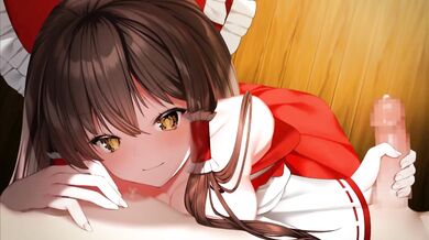 Masturbation Mayhem with Reimu Hakurei in 'Handjob Heaven' [Haiba 09]