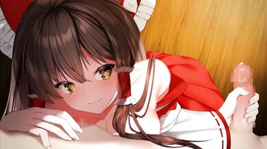 Masturbation Mayhem with Reimu Hakurei in 'Handjob Heaven' [Haiba 09]