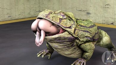 Froggy's Feast: A Hungry Amphibian's Appetite is Satiated in Unconventional Ways