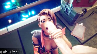 Birds of a Feather Blow Together in 'TNTina Blowjob' [Birdx3d]