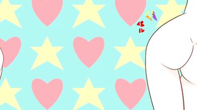 Nude Cheerleading Stripper Star Butterfly Seduces with Pole Dancing