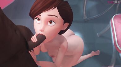 Pleasuring Helen's Boobies and Slit, Naughty Futa Style!