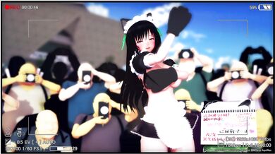 Here's the Real Deal: Yui Gets Naughty with Her Feline Cosplay in AquiNasMMD