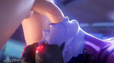 Widowmaker's Tight Throat Swallows the Sensational Forceball FX!