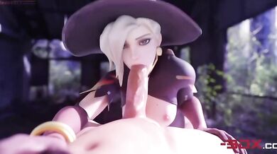 Witch Mercy Gives a Blowjob