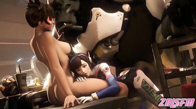 Winston's Big Bang Theory with D.Va in Overwatch - ZalSFM