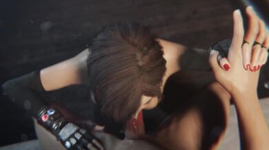 Tifa's Tits Explode with Bulgingsenpai's Cum as Red Lipstick Gets Smudged