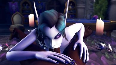 Busty Elf Rides Giant Cock in Fantasy Realm [KaminaKirei]