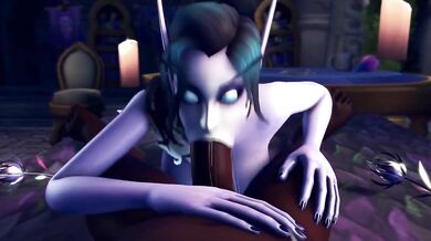 Busty Elf Rides Giant Cock in Fantasy Realm [KaminaKirei]