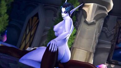 Busty Elf Rides Giant Cock in Fantasy Realm [KaminaKirei]